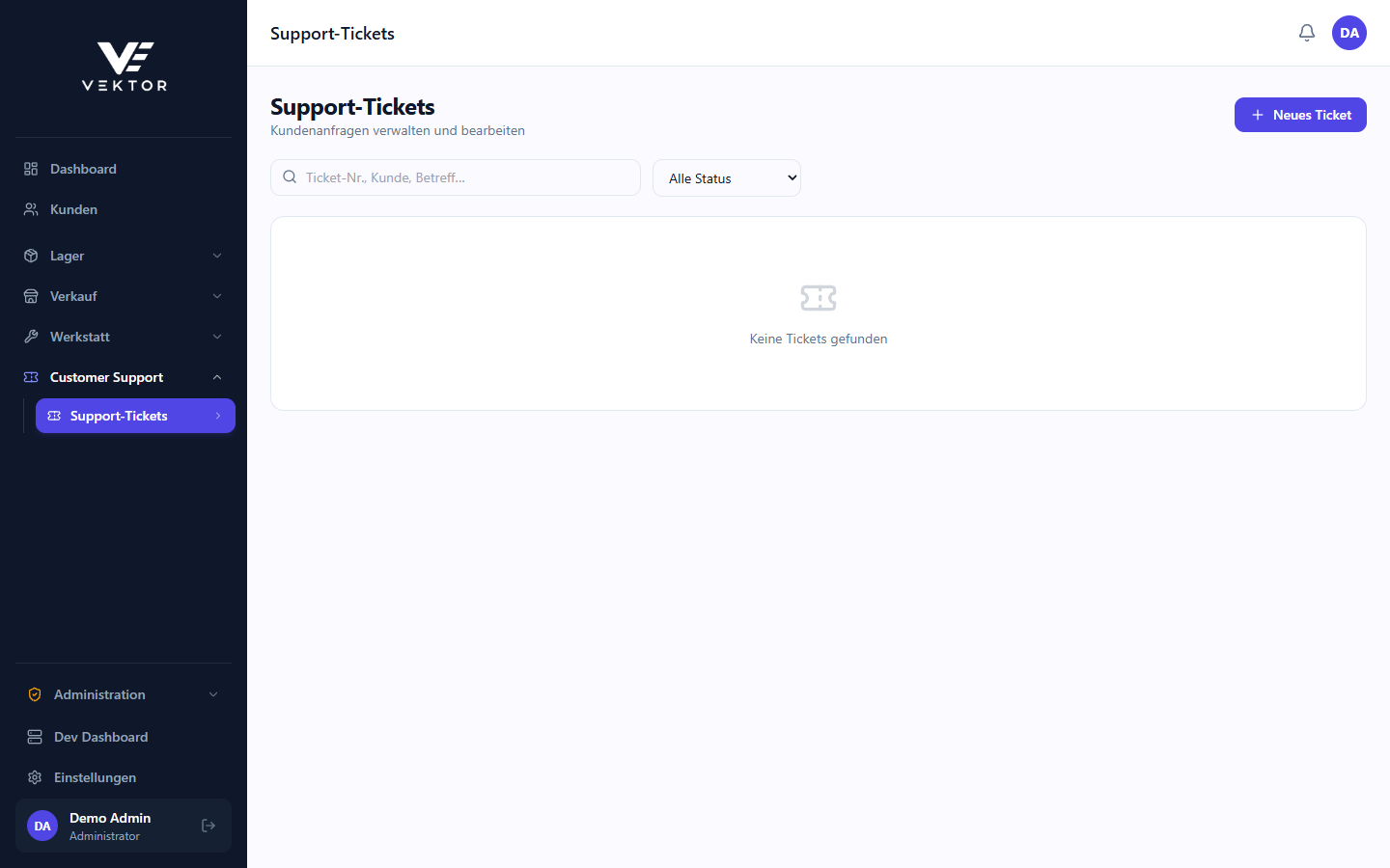 Ticket-Liste